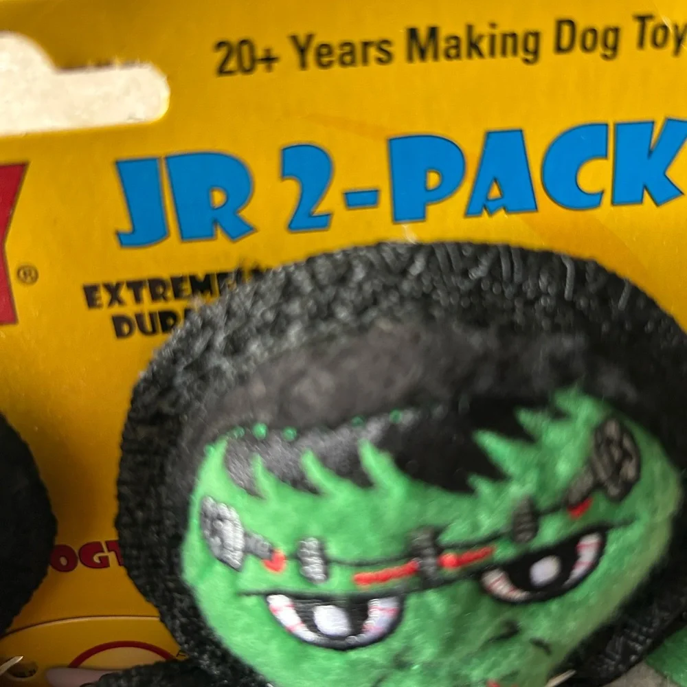 Tuffy Pets Halloween Vampire Monster Duo Plush Dog Toy Set